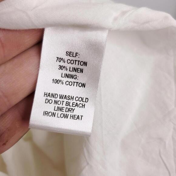 Lulus Dress Womens Small Milkmaid Smocked Back Prairie Bridal Feminine Midi - Picture 5 of 9